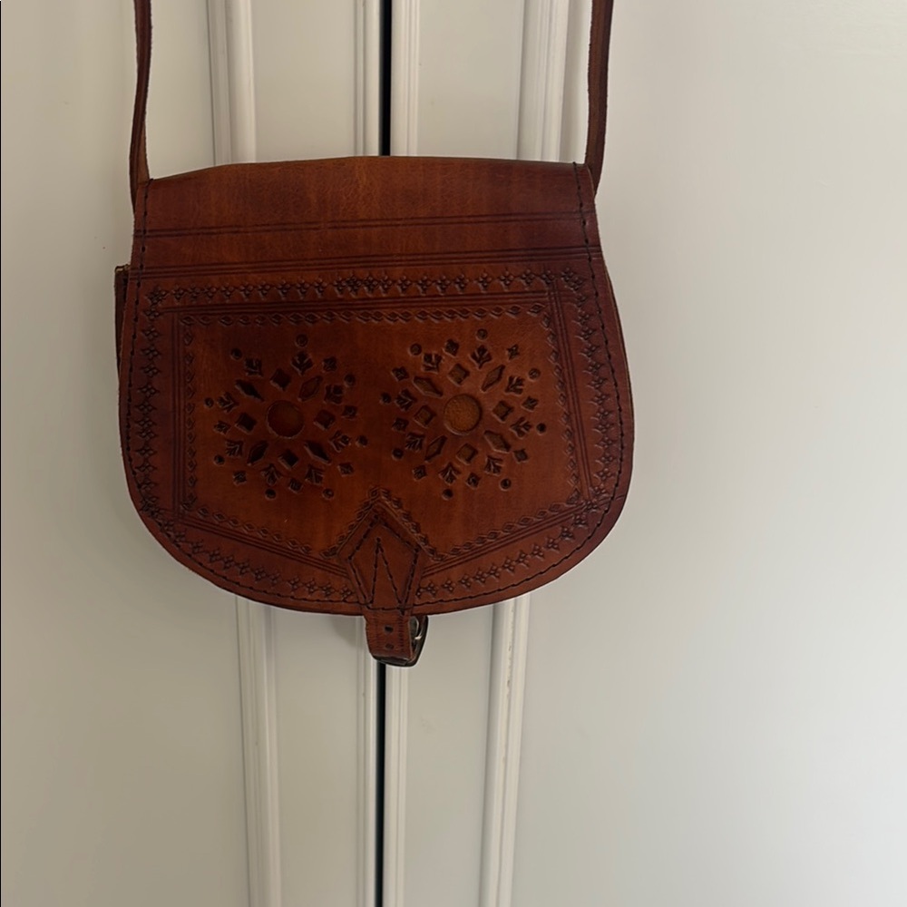 Brown Leather Crossbody Bag - Picture 2 of 7
